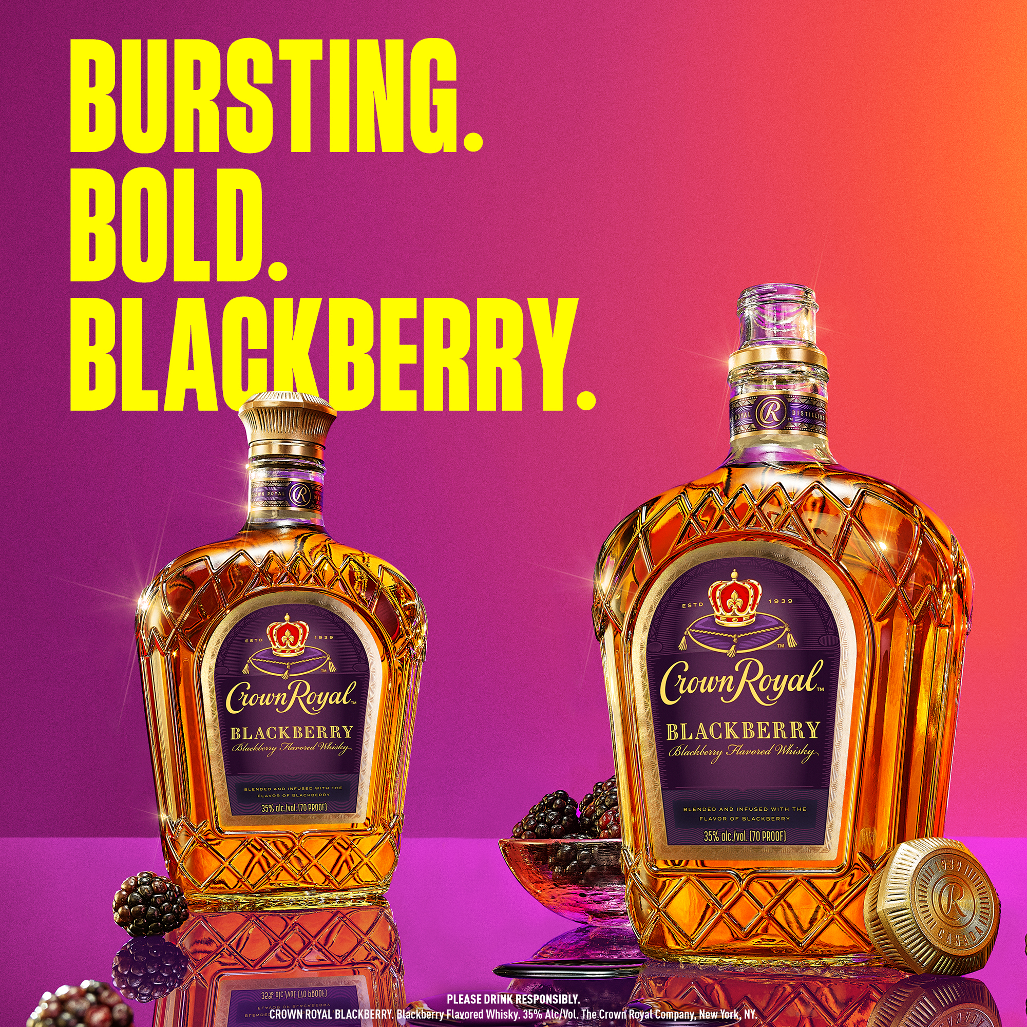 Crown Royal Blackberry Flavored Whisky | ReserveBar