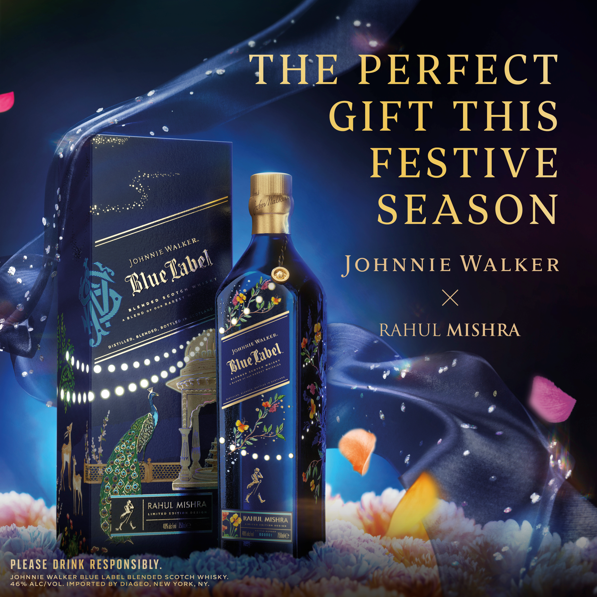 Johnnie Walker Blue Label Rahul Mishra Limited Edition Design