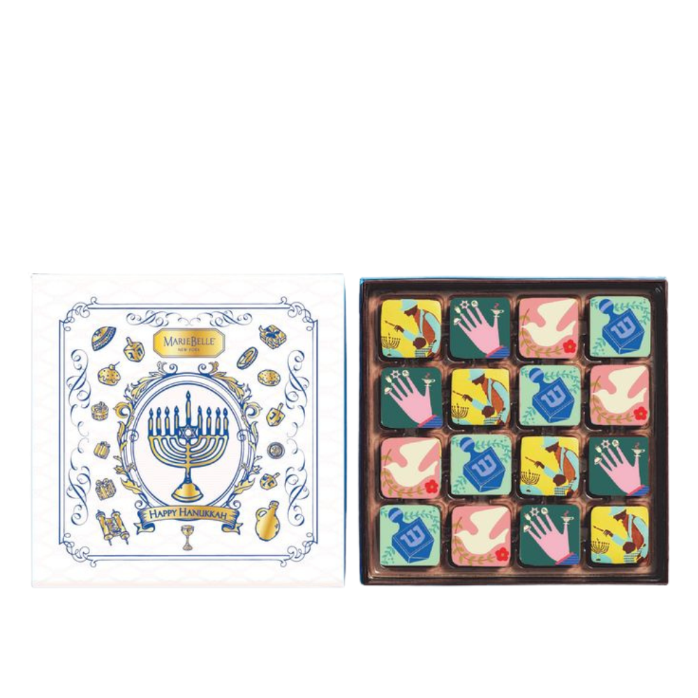 MARIEBELLE 16 PIECE HANUKKAH GANACHE BOX