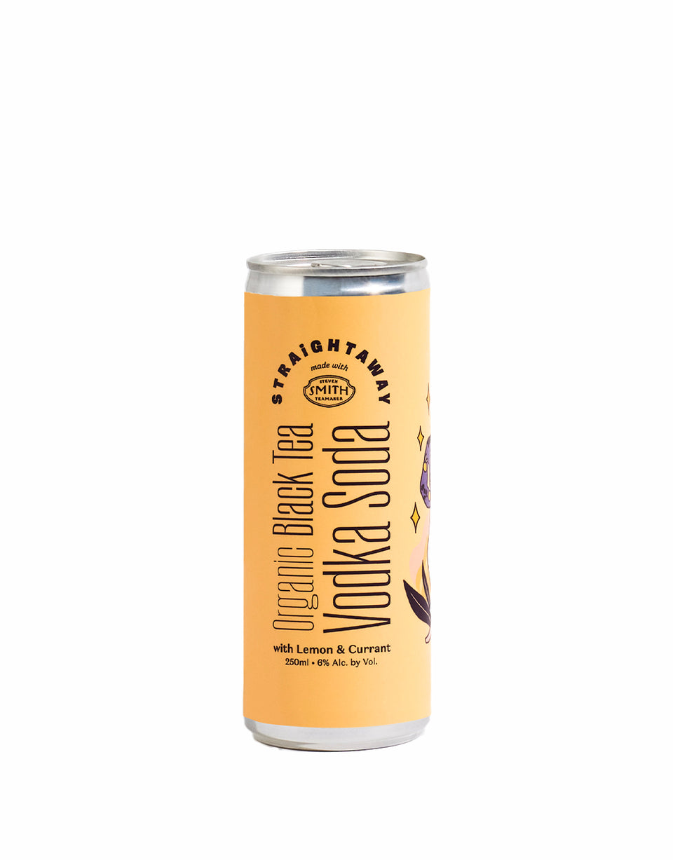 STRAIGHTAWAY COCKTAILS BLACK TEA VODKA SODA