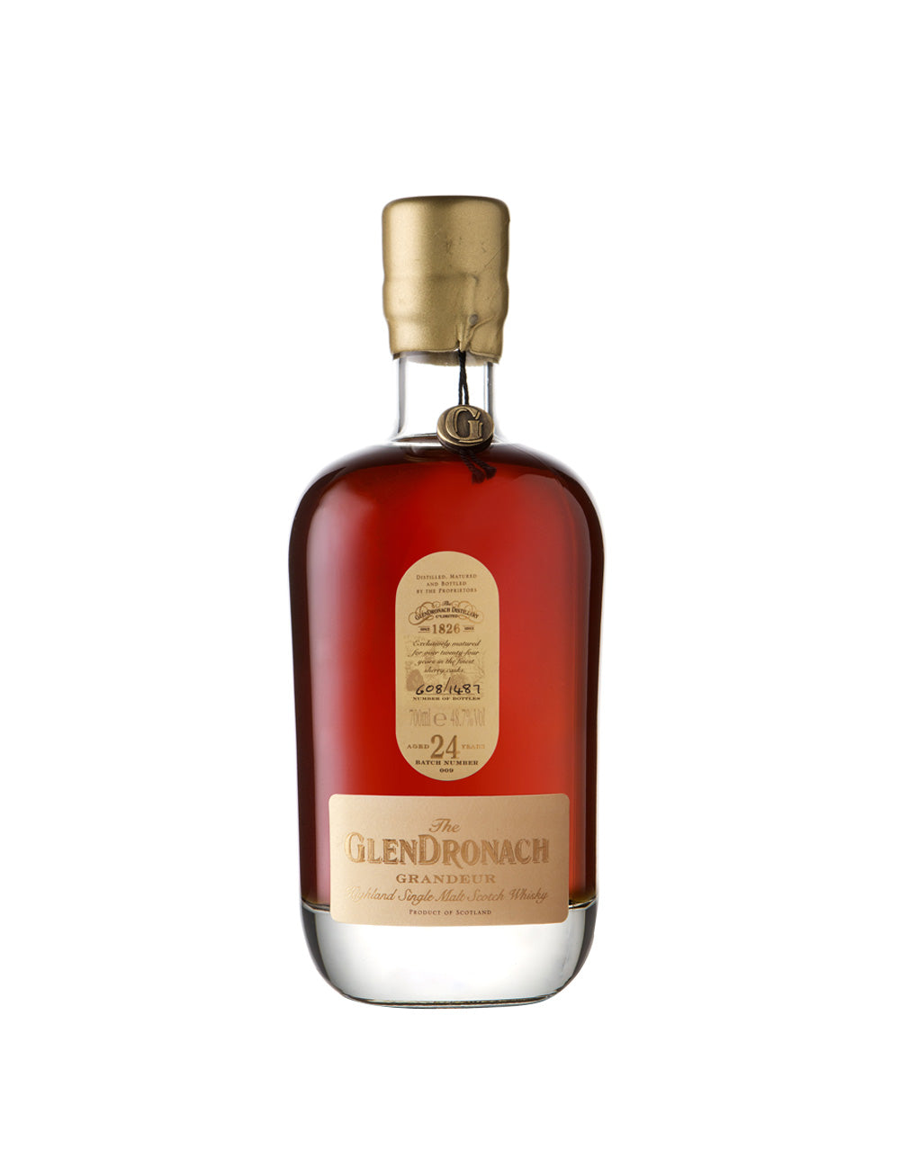 THE GLENDRONACH GRANDEUR AGED 24 YEARS SINGLE MALT WHISKY
