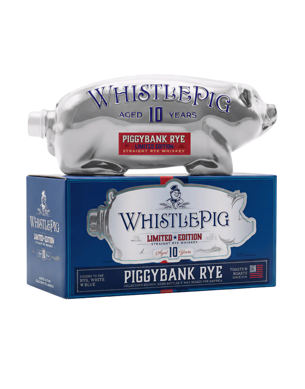 WHISTLEPIG AMERICA'S 250TH ANNIVERSARY PIGGYBANK RYE WHISKEY