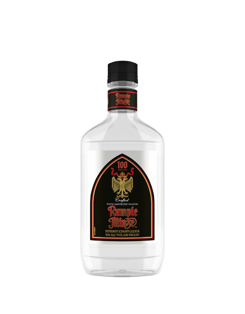 RUMPLE MINZE PEPPERMINT SCHNAPPS PLASTIC BOTTLE