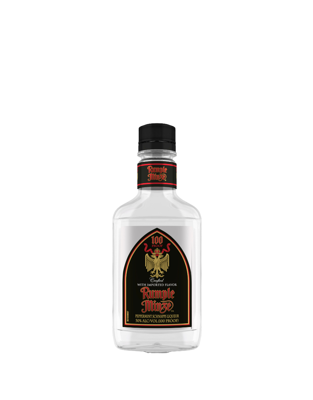 RUMPLE MINZE PEPPERMINT SCHNAPPS PLASTIC BOTTLE