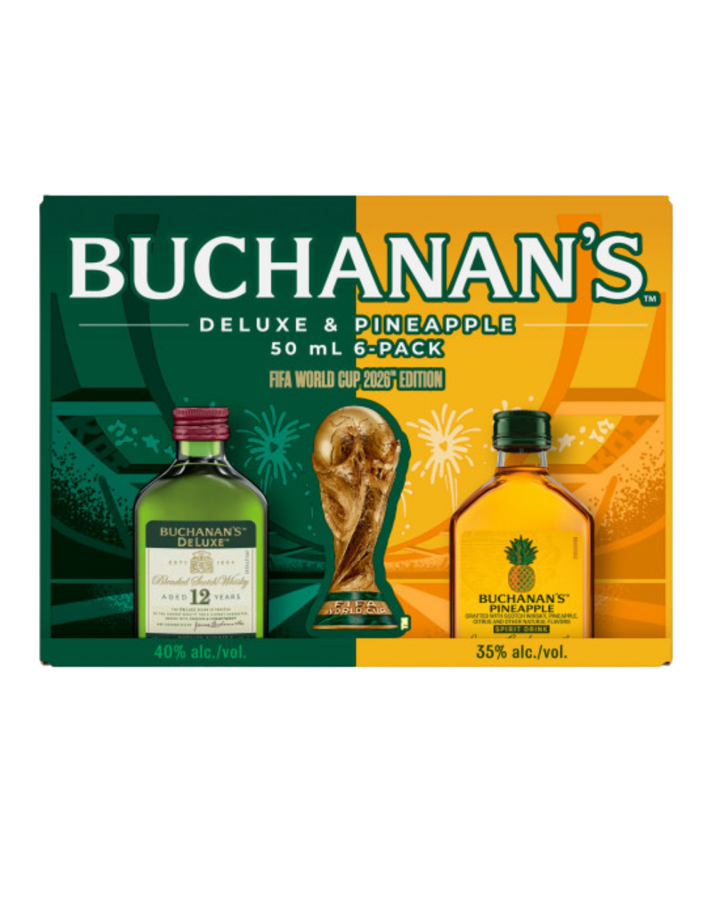 BUCHANAN'S DELUXE & PINEAPPLE FIFA WORLD CUP 2026™ VARIETY PACK