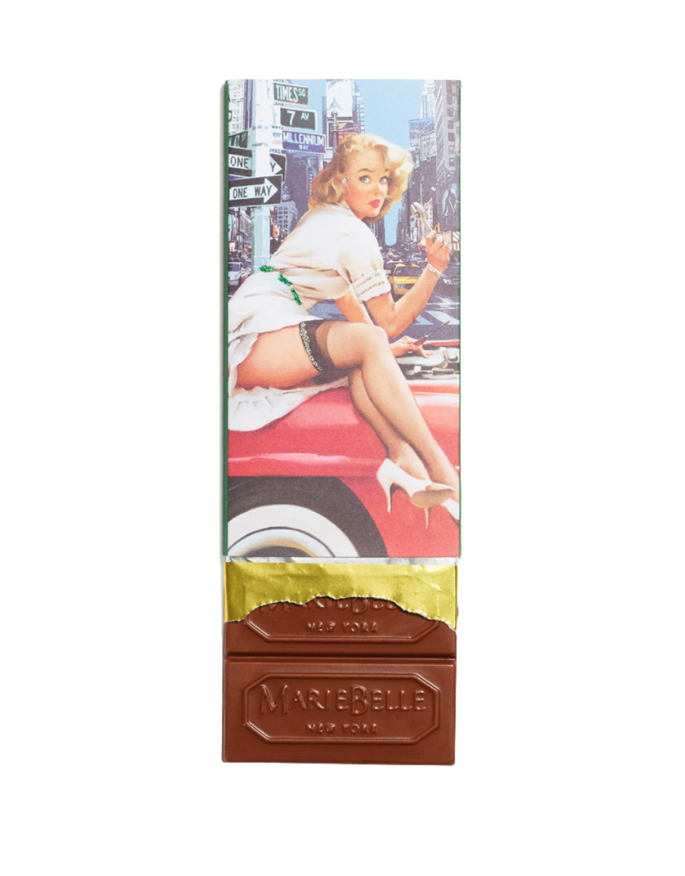 MARIEBELLE DOLORES PIN-UP CHOCOLATE BAR: MILK CHOCOLATE