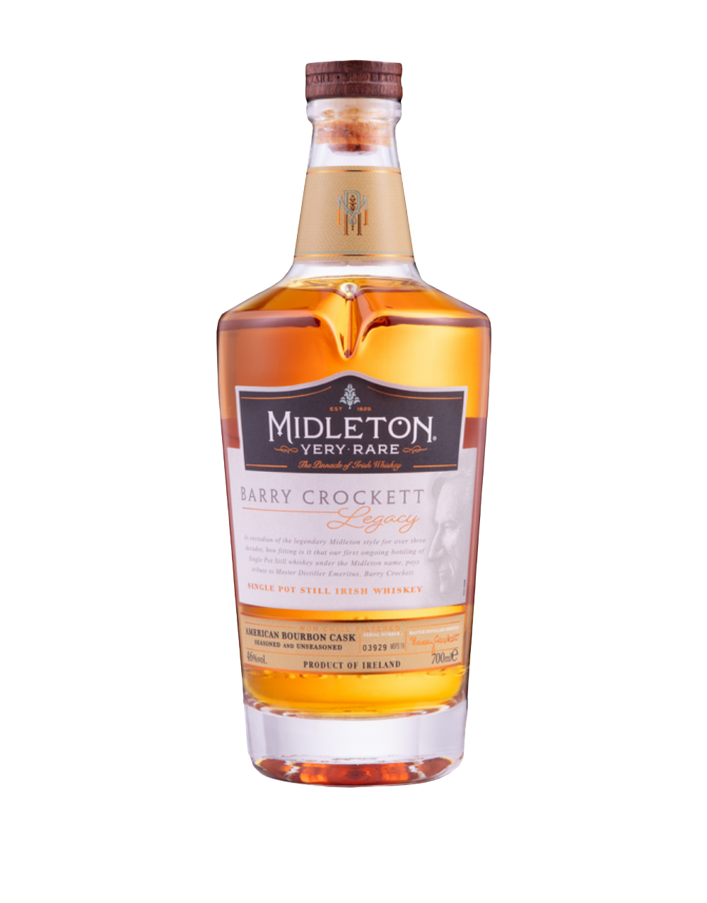 MIDLETON BARRY CROCKETT LEGACY SINGLE POT STILL IRISH WHISKEY