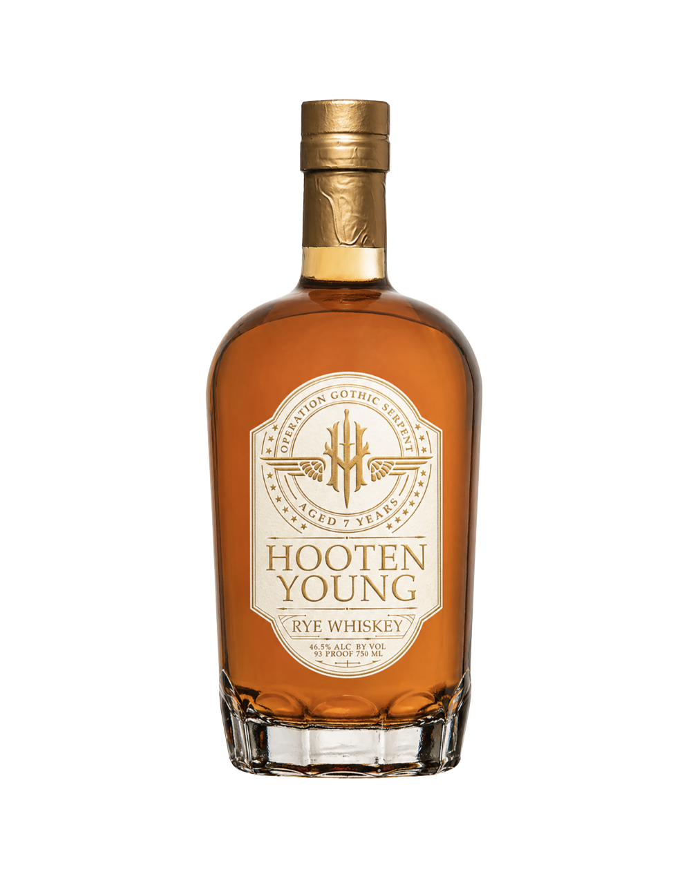 HOOTEN YOUNG 7 YEAR OLD RYE WHISKEY
