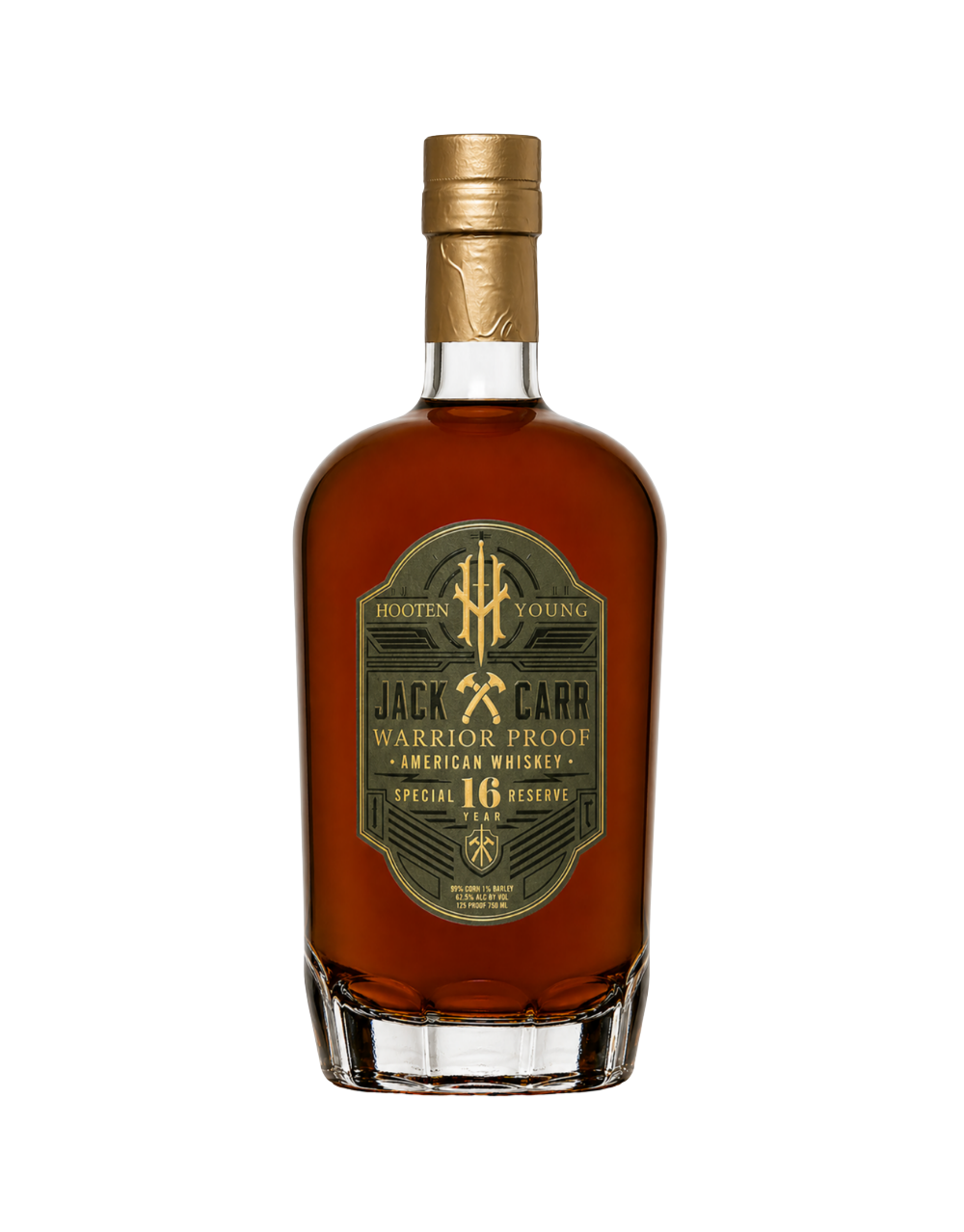 HOOTEN YOUNG & JACK CARR WARRIOR PROOF AMERICAN WHISKEY
