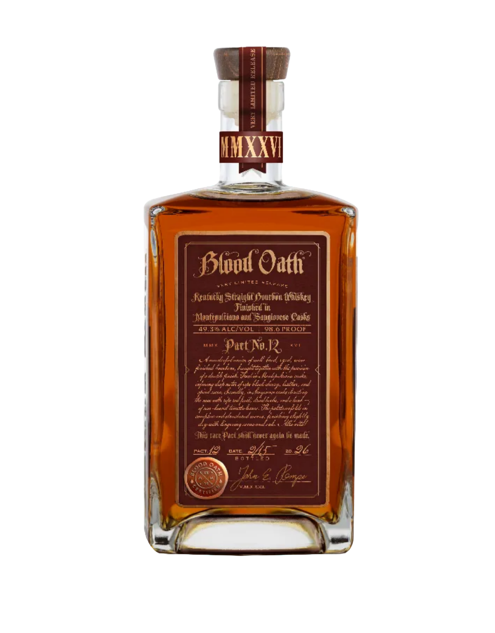 BLOOD OATH PACT NO. 12 BOURBON
