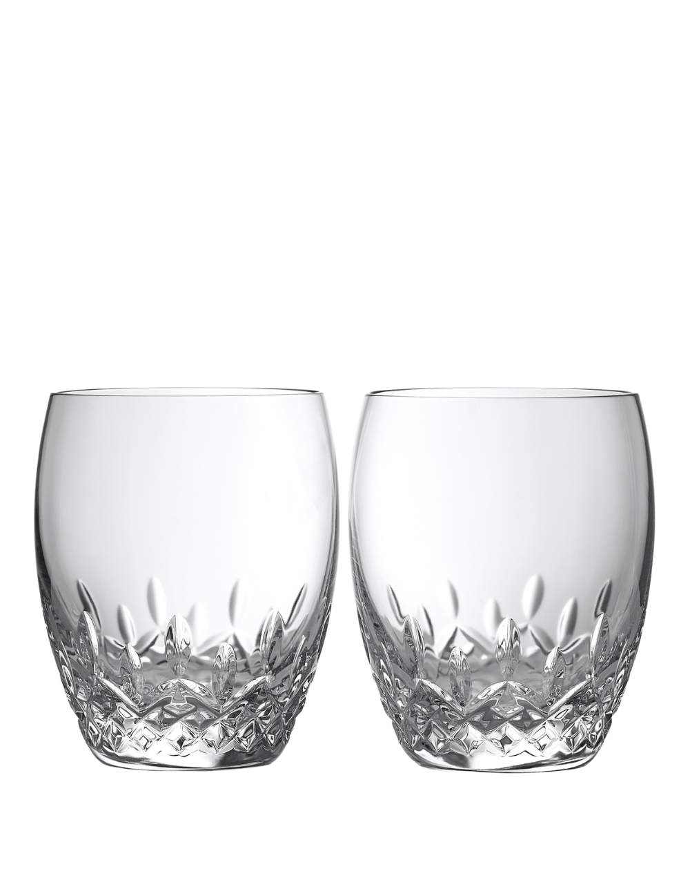 WATERFORD LISMORE ESSENCE DOUBLE OLD FASHIONED - SET OF 2
