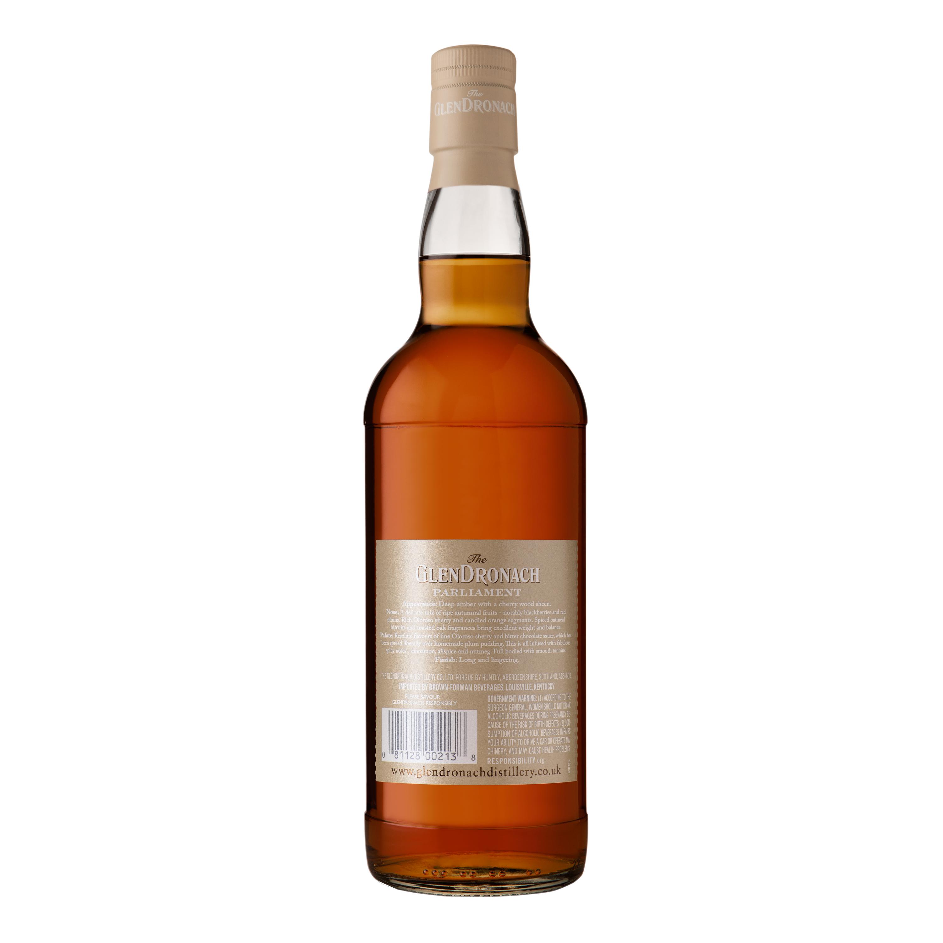 The Glendronach Single Malt Scotch Whisky Parliament Aged 21