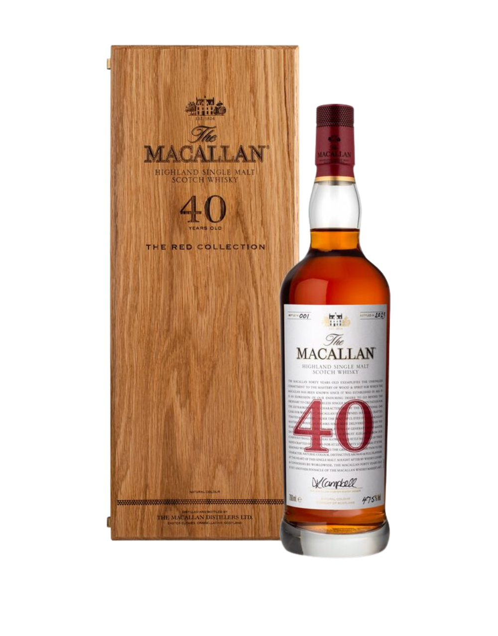THE MACALLAN RED COLLECTION 40 YEARS OLD