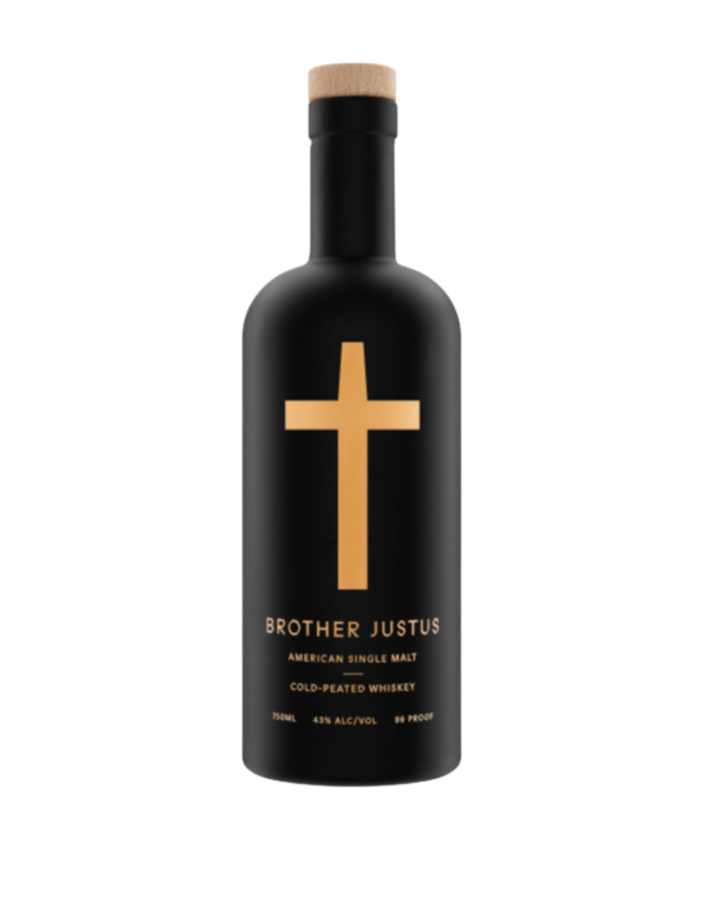 BROTHER JUSTUS COLD PEATED AMERICAN SINGLE MALT WHISKEY