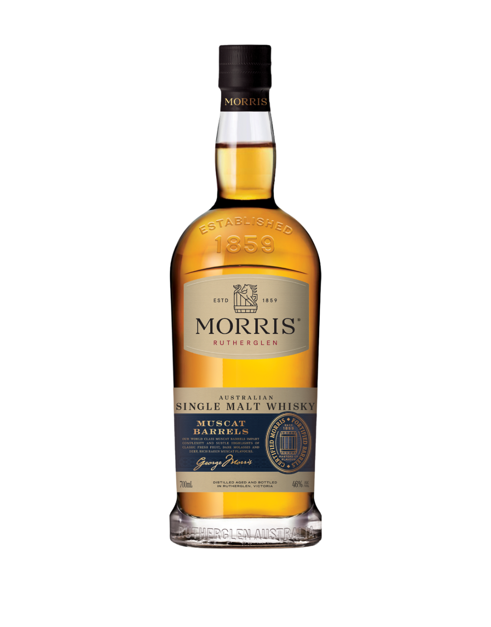 MORRIS AUSTRALIAN SINGLE MALT MUSCAT BARREL WHISKY