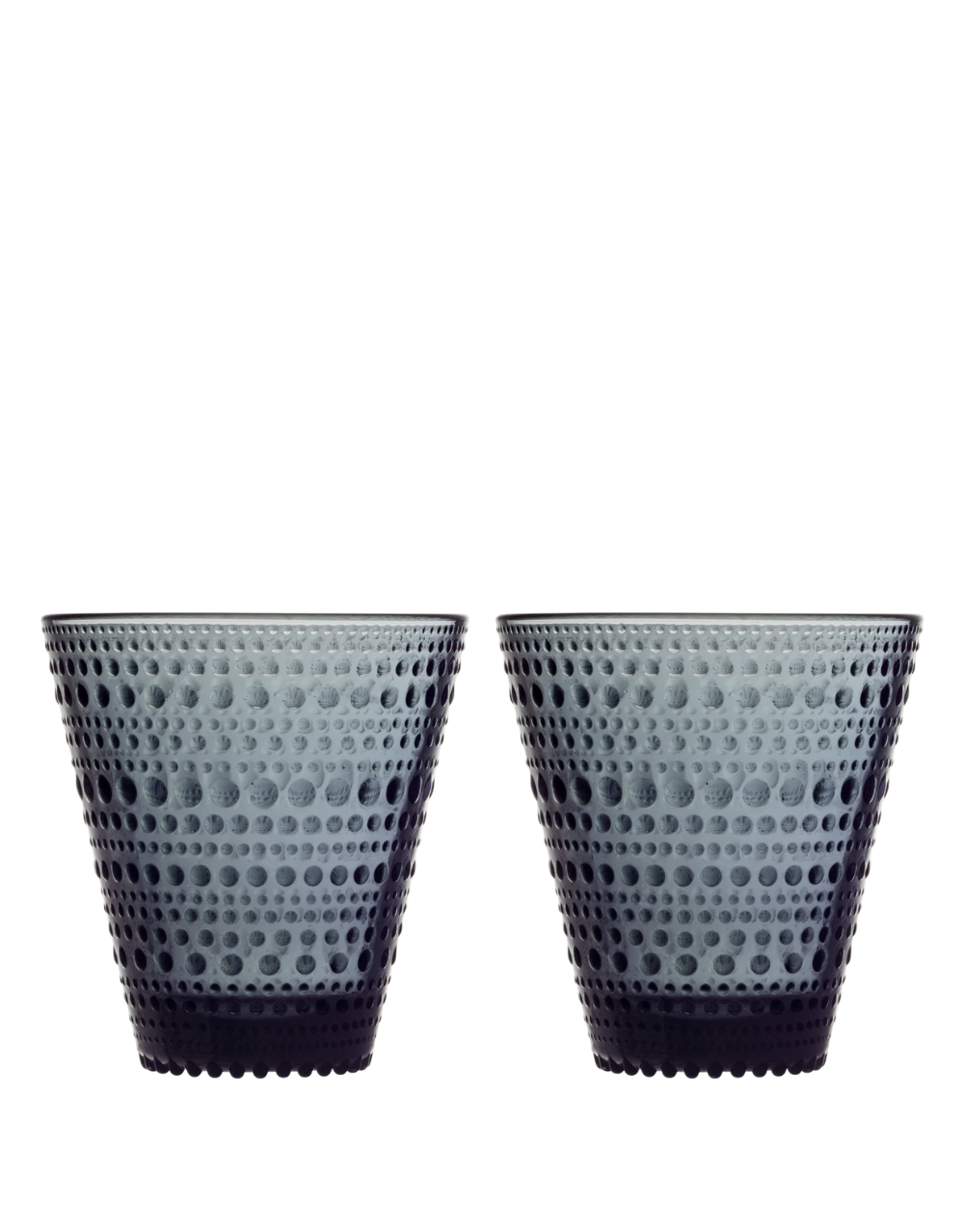 IITTALA KASTEHELMI 10.14 OZ. TUMBLER SET- DARK GREY