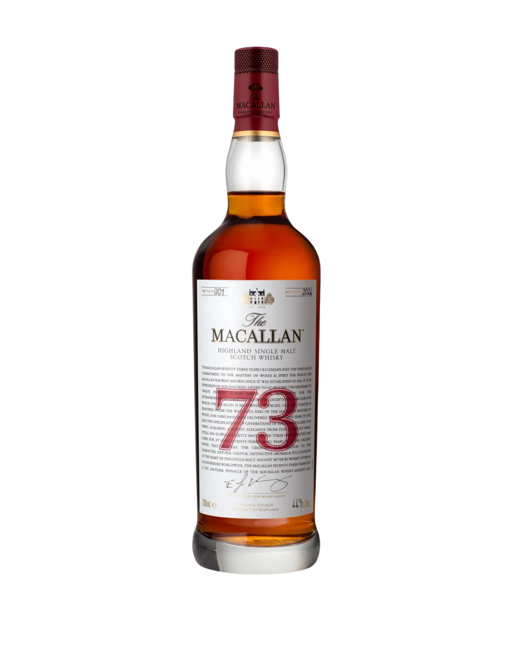 The Macallan Red Collection 73 Year Old Guest