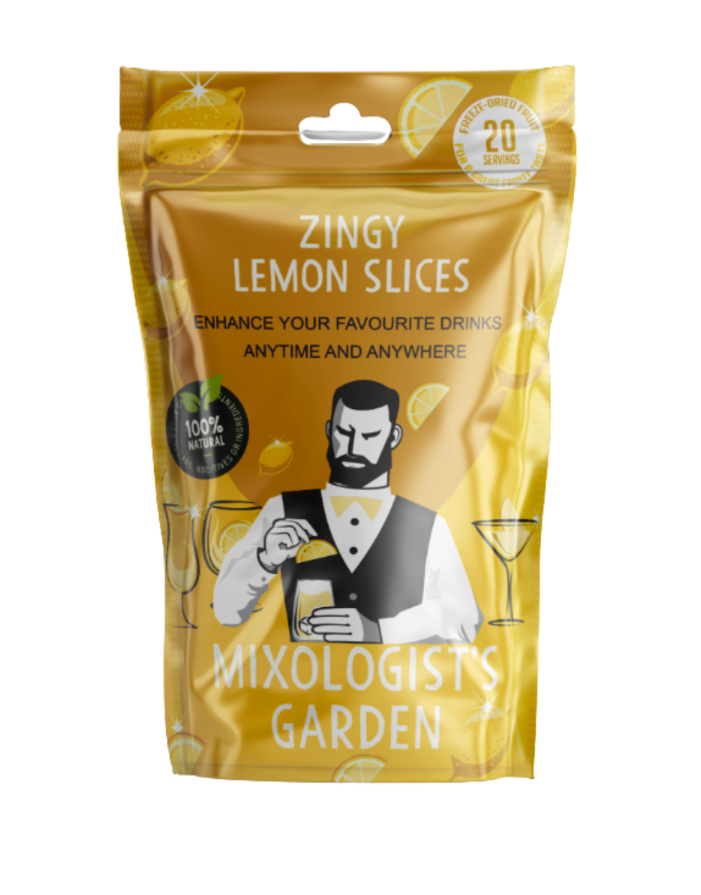 MIXOLOGIST'S GARDEN FREEZE DRIED LEMON SLICES