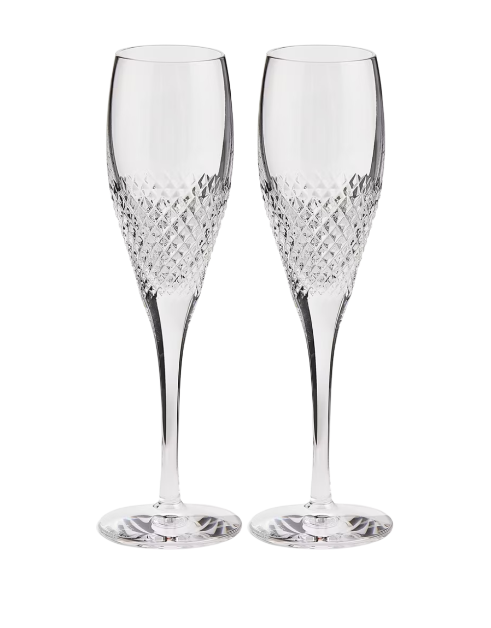 VERA WANG DIAMOND MOSAIC FLUTE (SET OF 2)