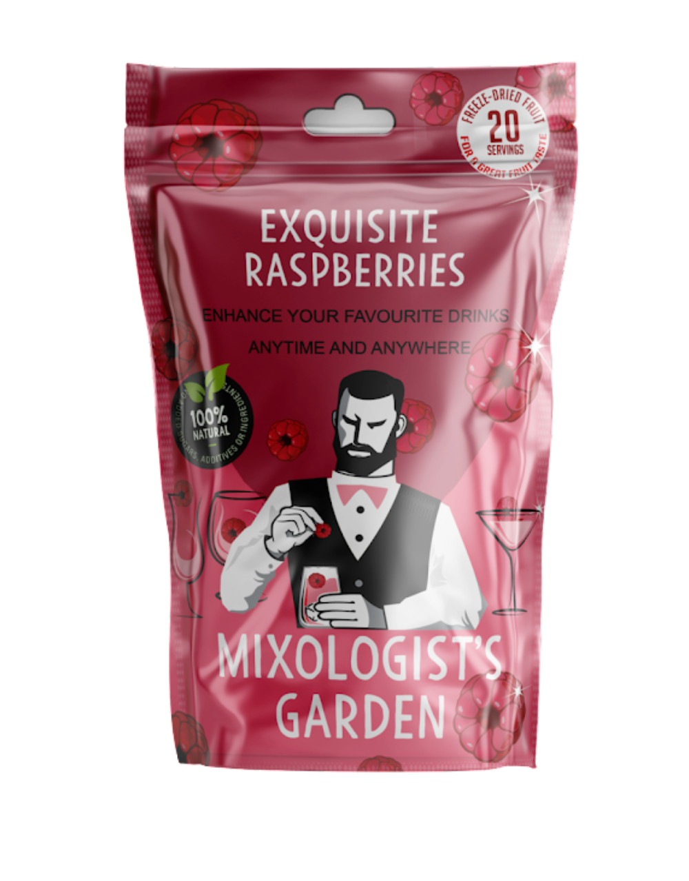 MIXOLOGIST'S GARDEN FREEZE DRIED RASPBERRIES