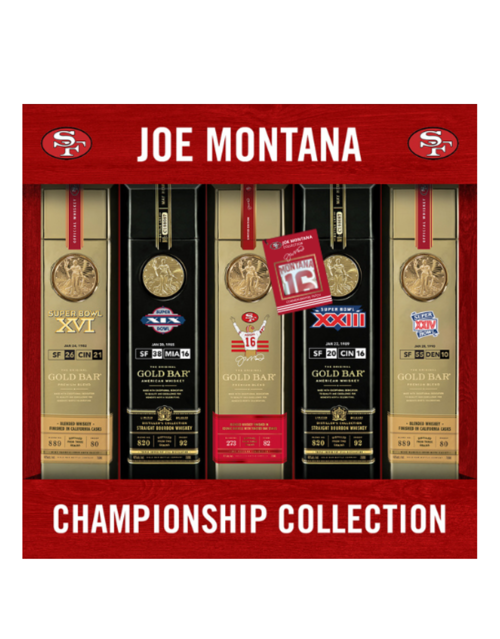 GOLD BAR® WHISKEY JOE MONTANA CHAMPIONSHIP COLLECTION