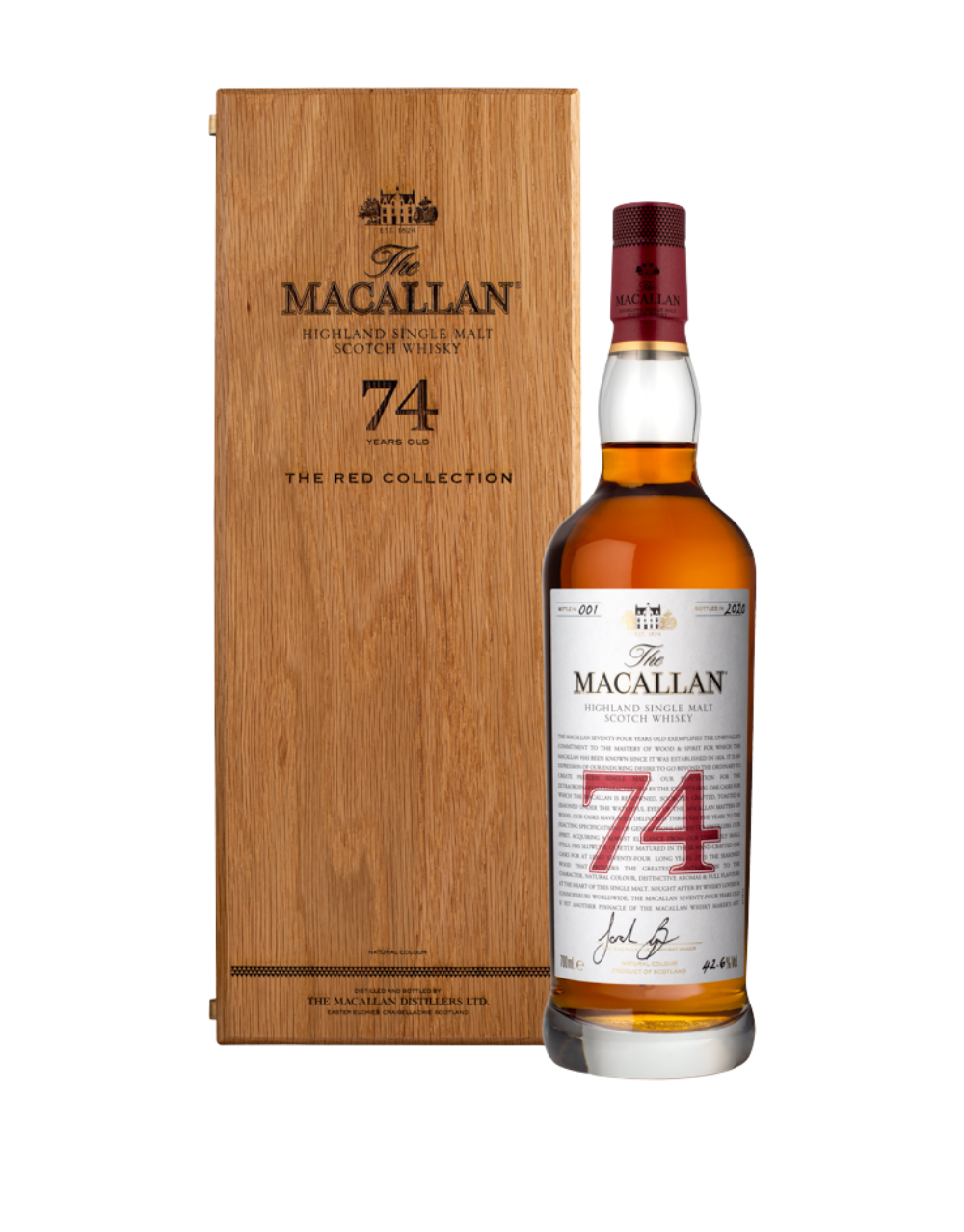 THE MACALLAN RED COLLECTION 74 YEARS OLD