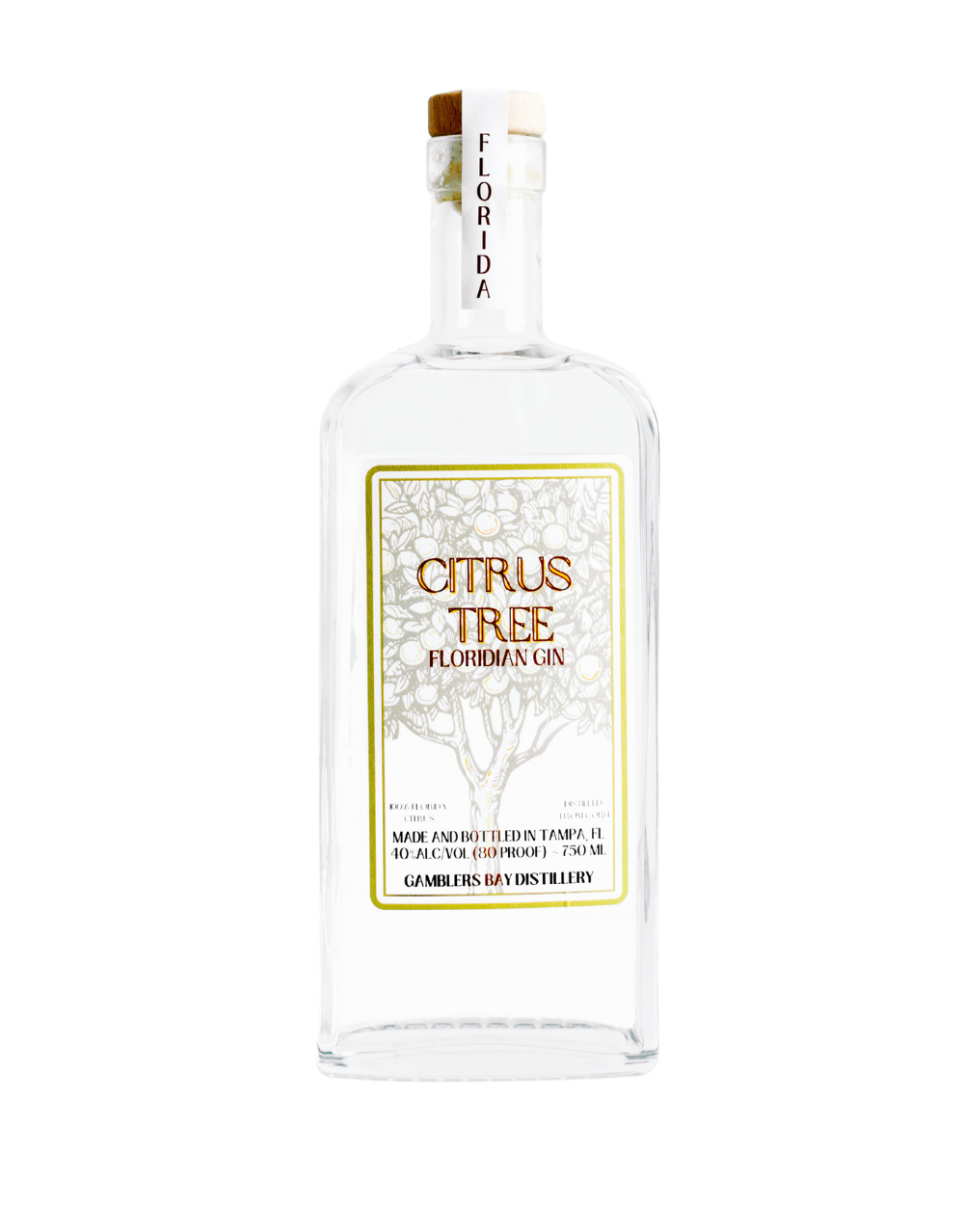 GAMBLERS BAY DISTILLERY CITRUS TREE FLORIDIAN GIN