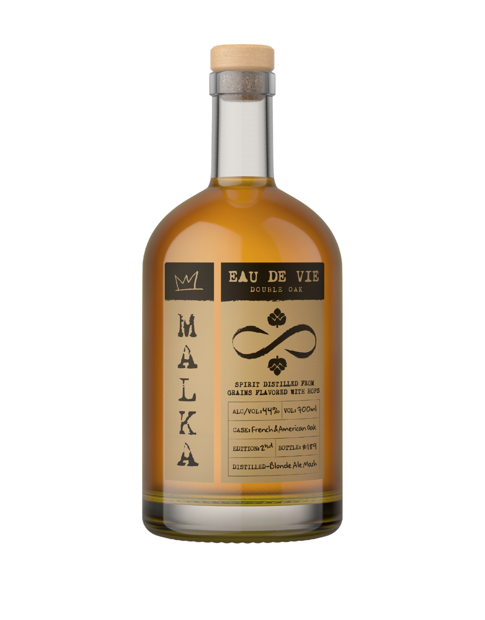 MALKA EAU DE VIE DOUBLE OAK