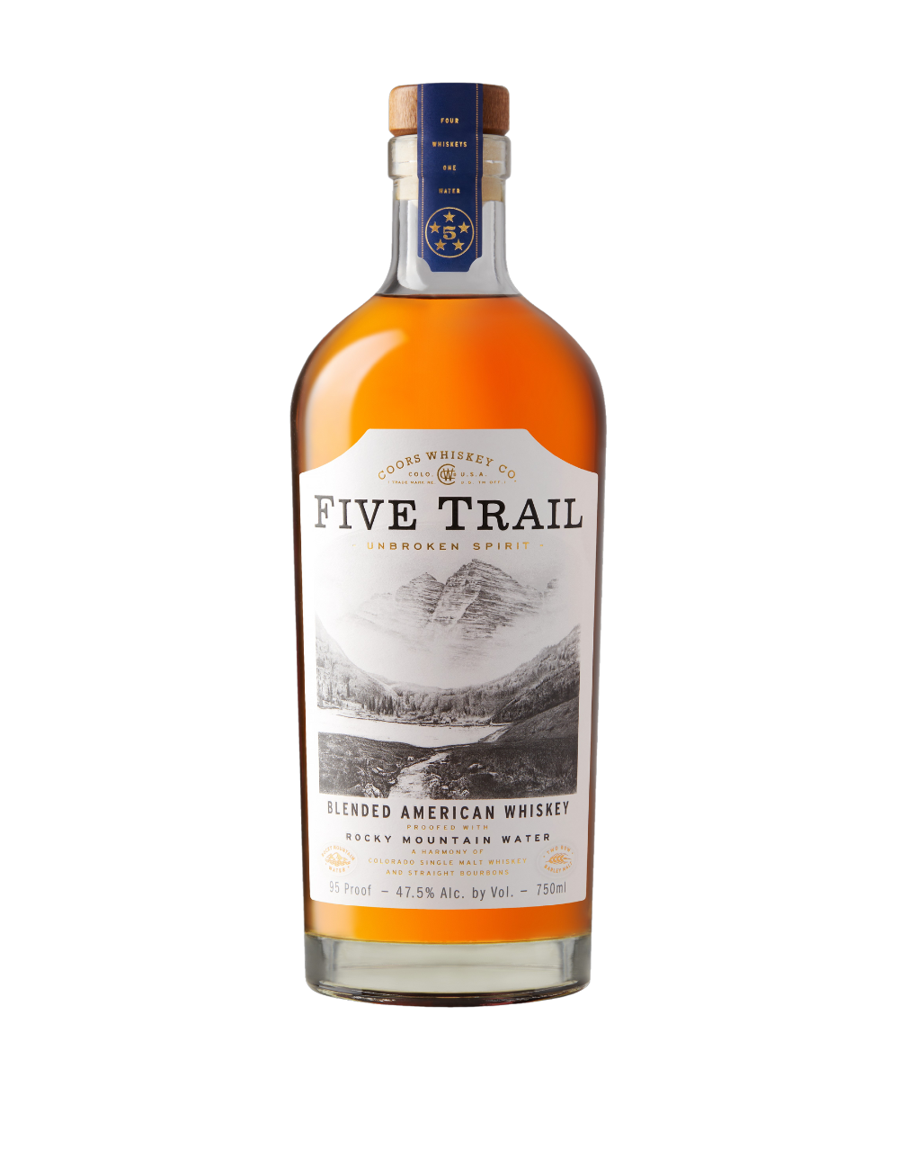 FIVE TRAIL BLENDED AMERICAN WHISKEY
