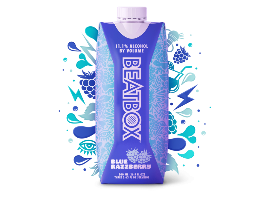 BEATBOX BEVERAGES WINE BASED COCKTAIL BLUE RAZZBERRY MIXTAPE