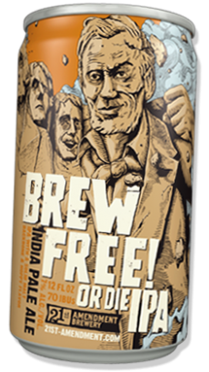21st Amendment Brewery India Pale Ale Brew Free Or Die!