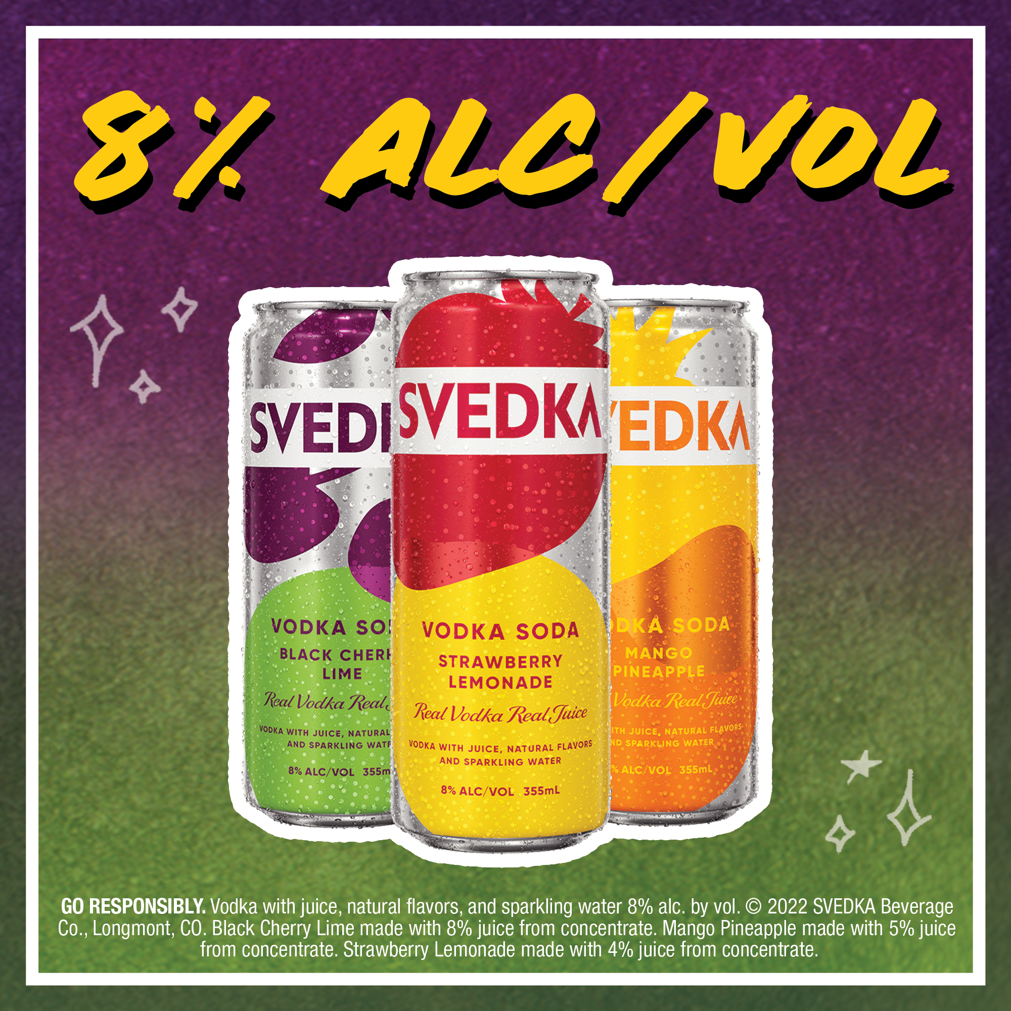 Svedka Cocktails-other Vodka Soda Mango Pineapple Mango