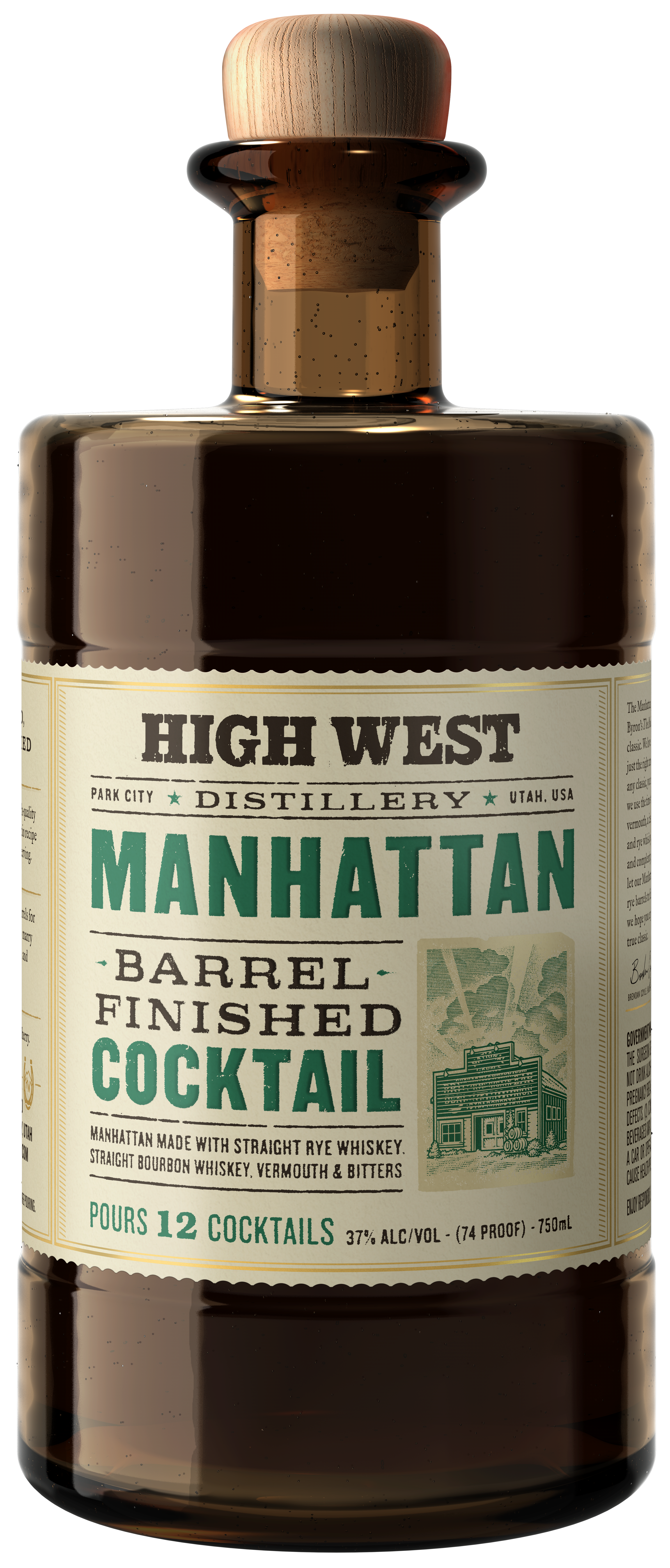High West Manhattan Barrel Finished Cocktail Other