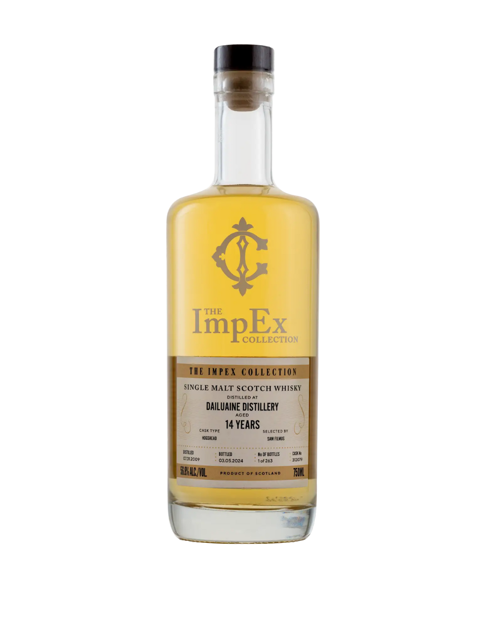 THE IMPEX COLLECTION 2009 14 YEAR OLD DAILUAINE SINGLE CASK #312079