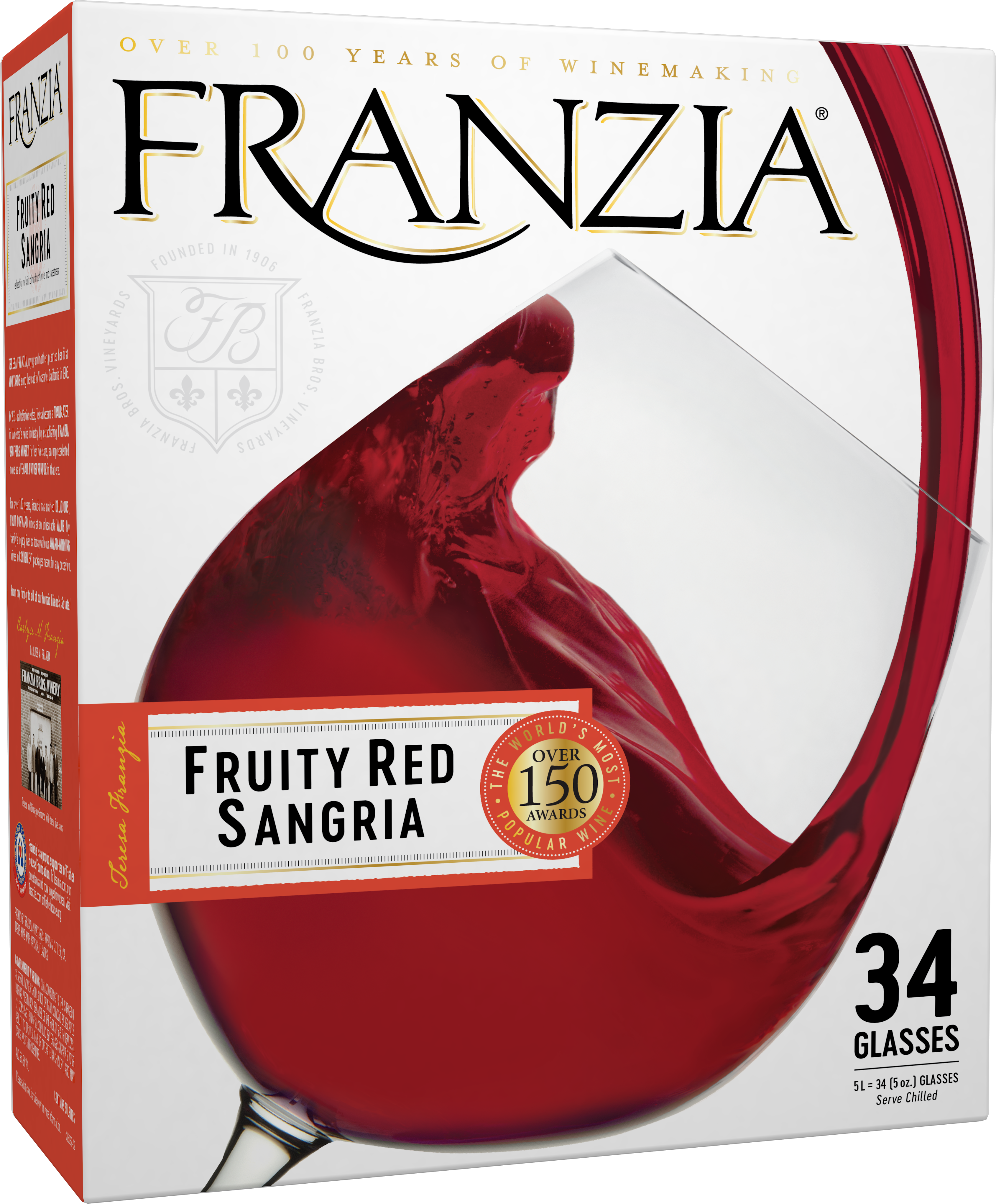FRANZIA SANGRIA FRUITY RED SANGRIA HOUSE FAVORITES