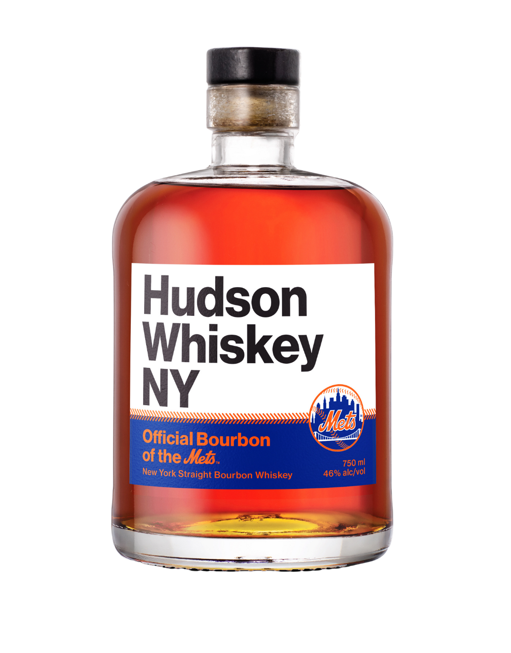 HUDSON NY METS LIMITED EDITION 3 YEAR OLD NEW YORK STRAIGHT BOURBON WHISKEY