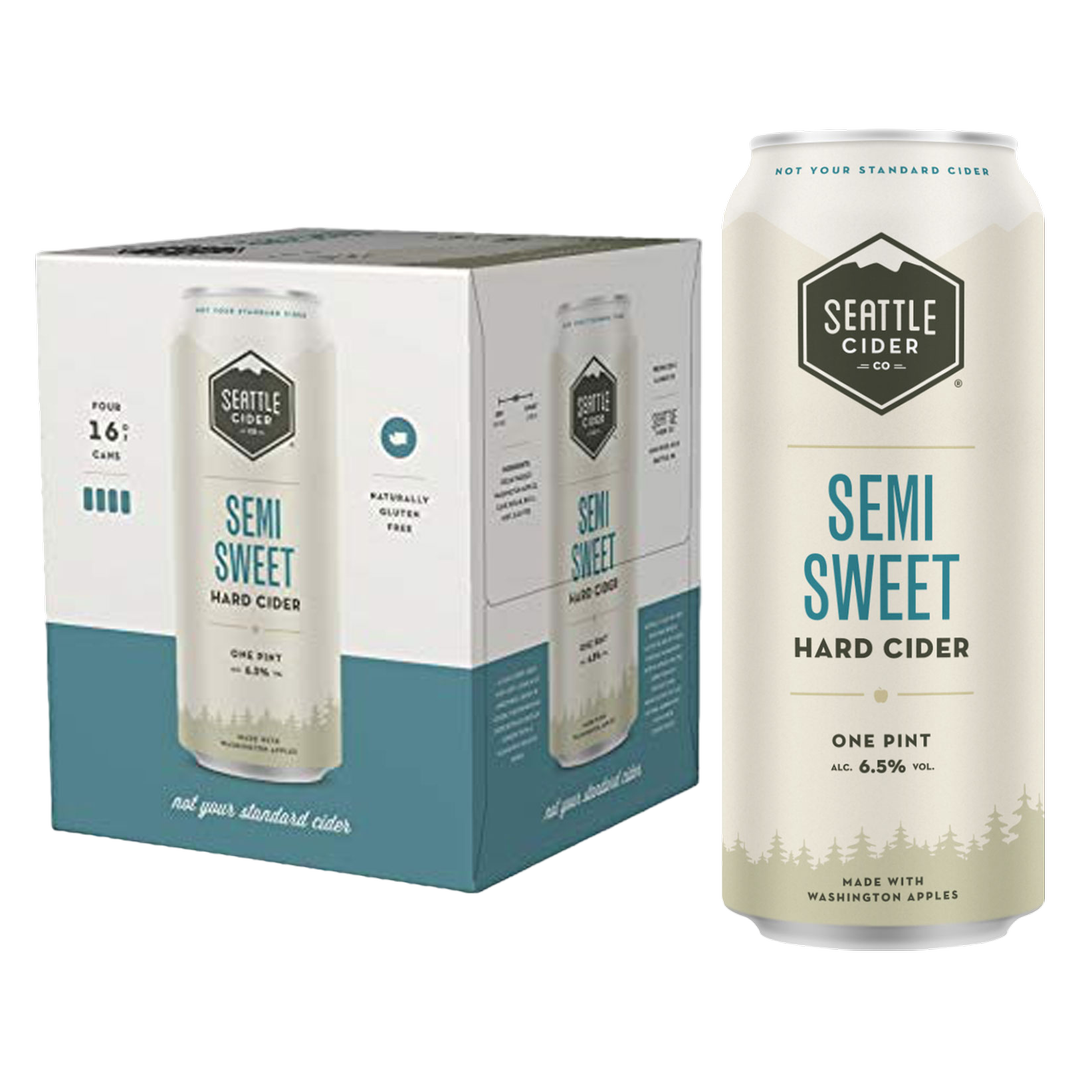 Seattle Cider Co Hard Apple Cider Semi Sweet Hard Cider