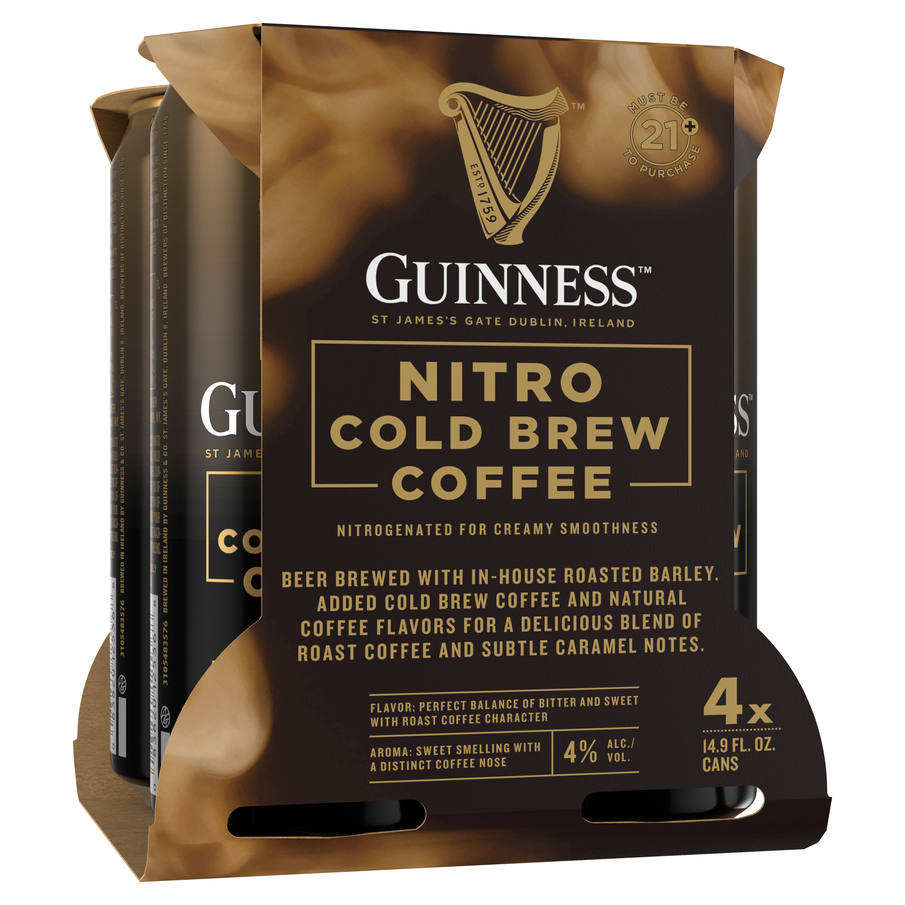 GUINNESS COFFEE STOUT NITRO COLD BREW COFFEE