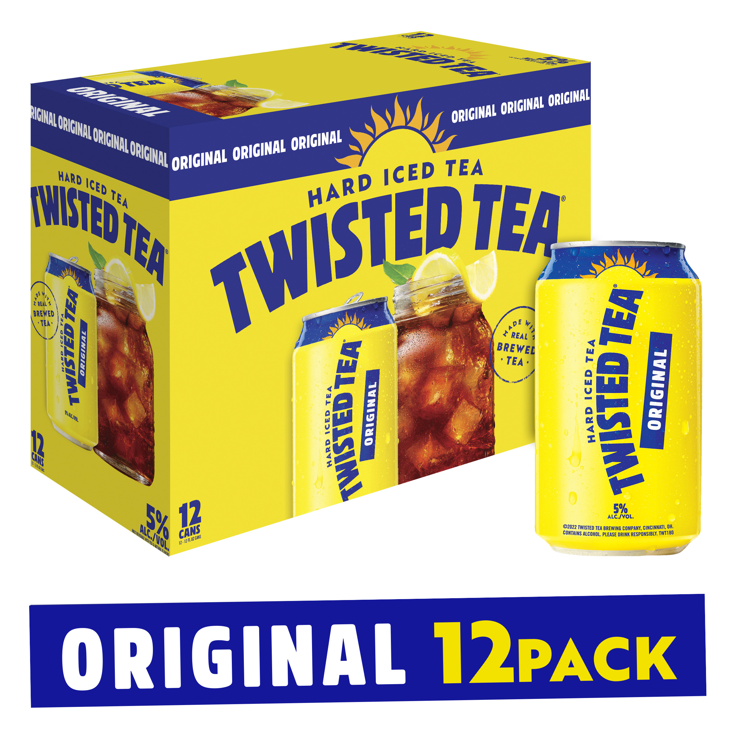 Twisted Tea Flavored Malt Beverage Original Hard Iced Tea