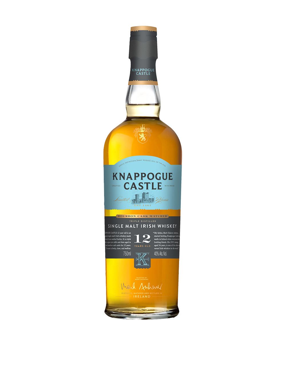 KNAPPOGUE CASTLE 12年 700ml 2019年限定 Knappogue Castle Single Malt 12 Year Old | ReserveBar