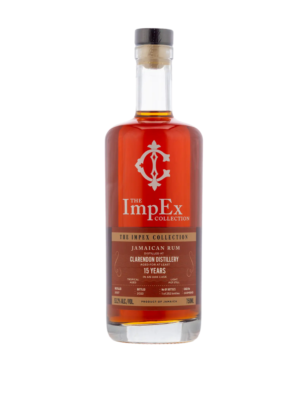 THE IMPEX COLLECTION 2007 15 YEAR OLD CLARENDON RUM SINGLE CASK #644 MBKB