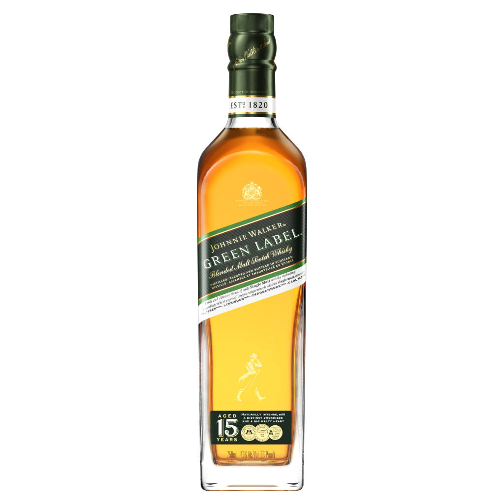 JOHNNIE WALKER GREEN LABEL BLENDED SCOTCH WHISKY