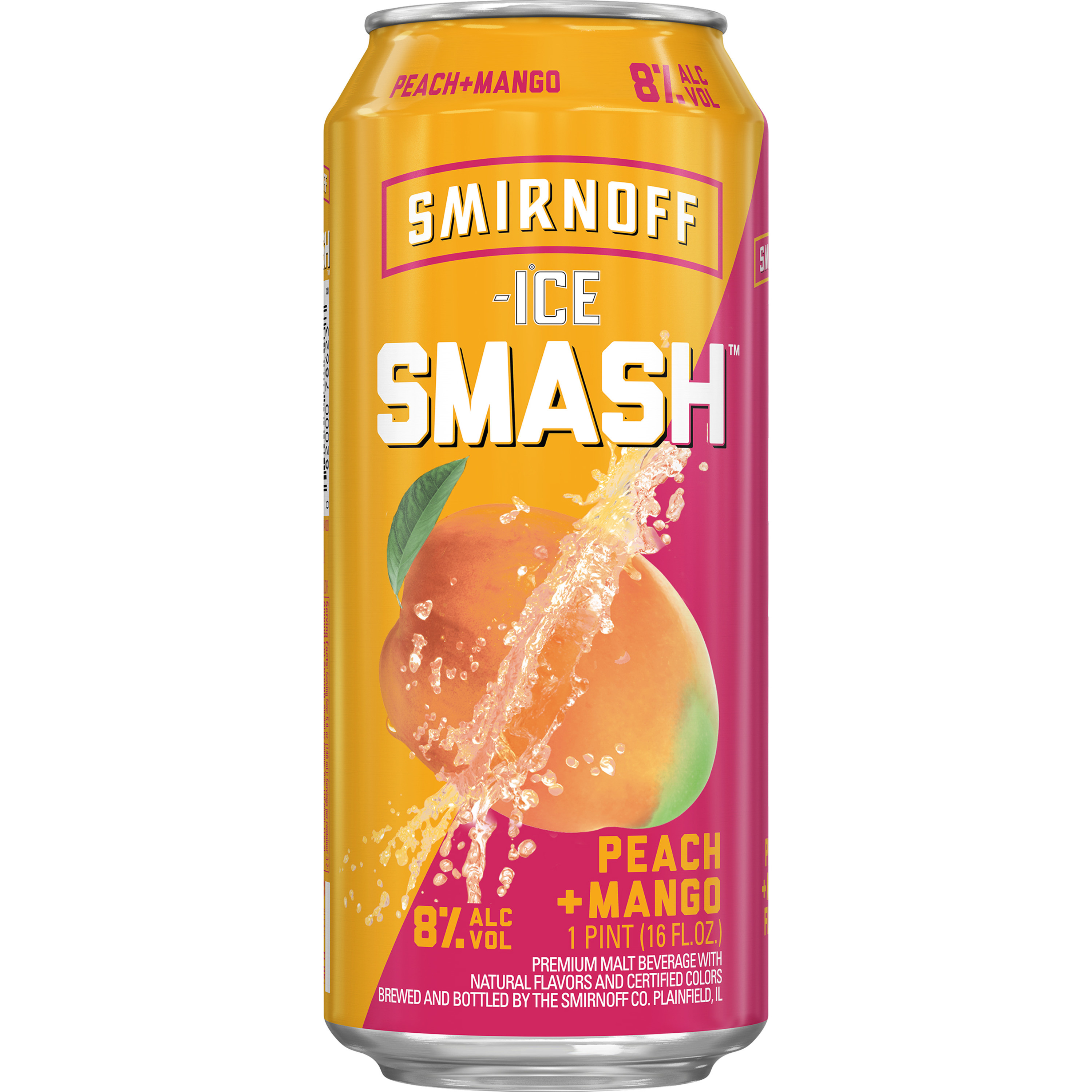 SMIRNOFF ICE FLAVORED MALT BEVERAGE PEACH + MANGO SMASH