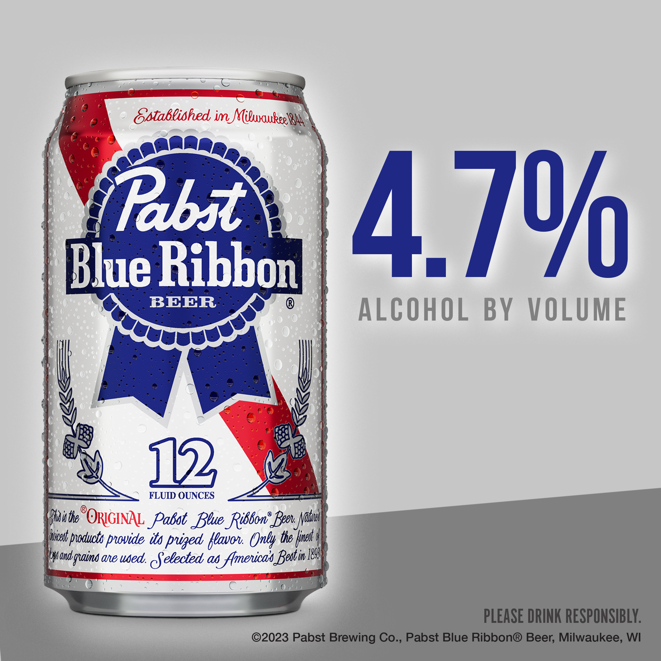 Pabst Blue Ribbon Pale Lager Beer