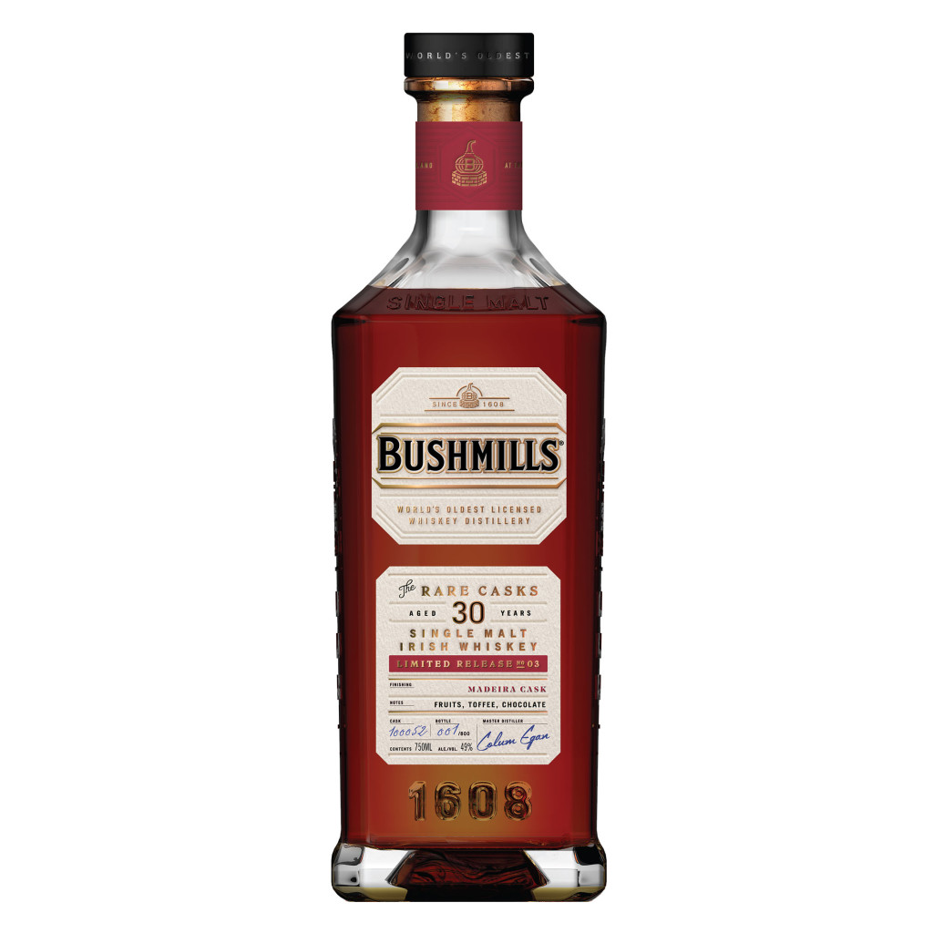 BUSHMILLS RARE CASKS 30 YEAR OLD MADEIRA CASKS NO. 03