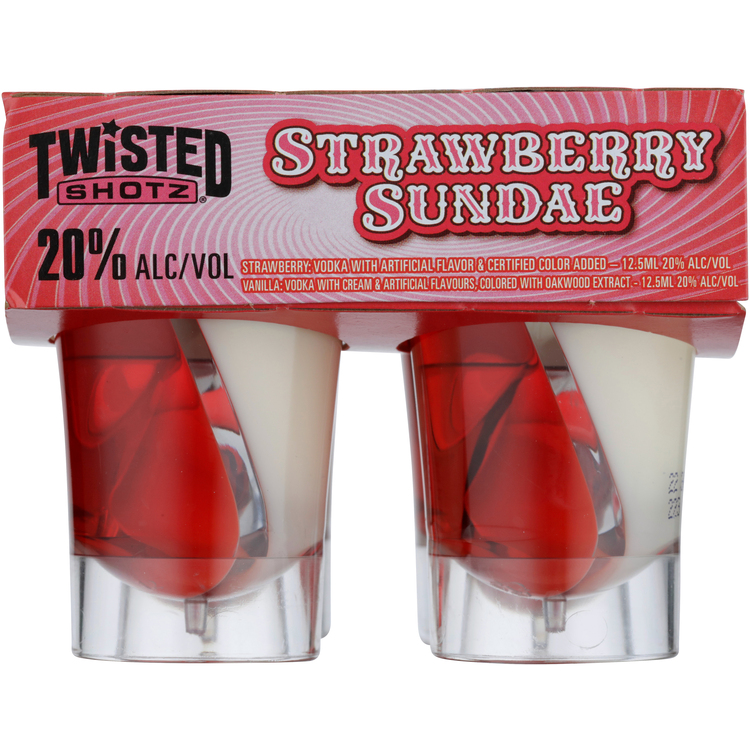Twisted Shotz Cocktails-other Strawberry Sundae Strawberry