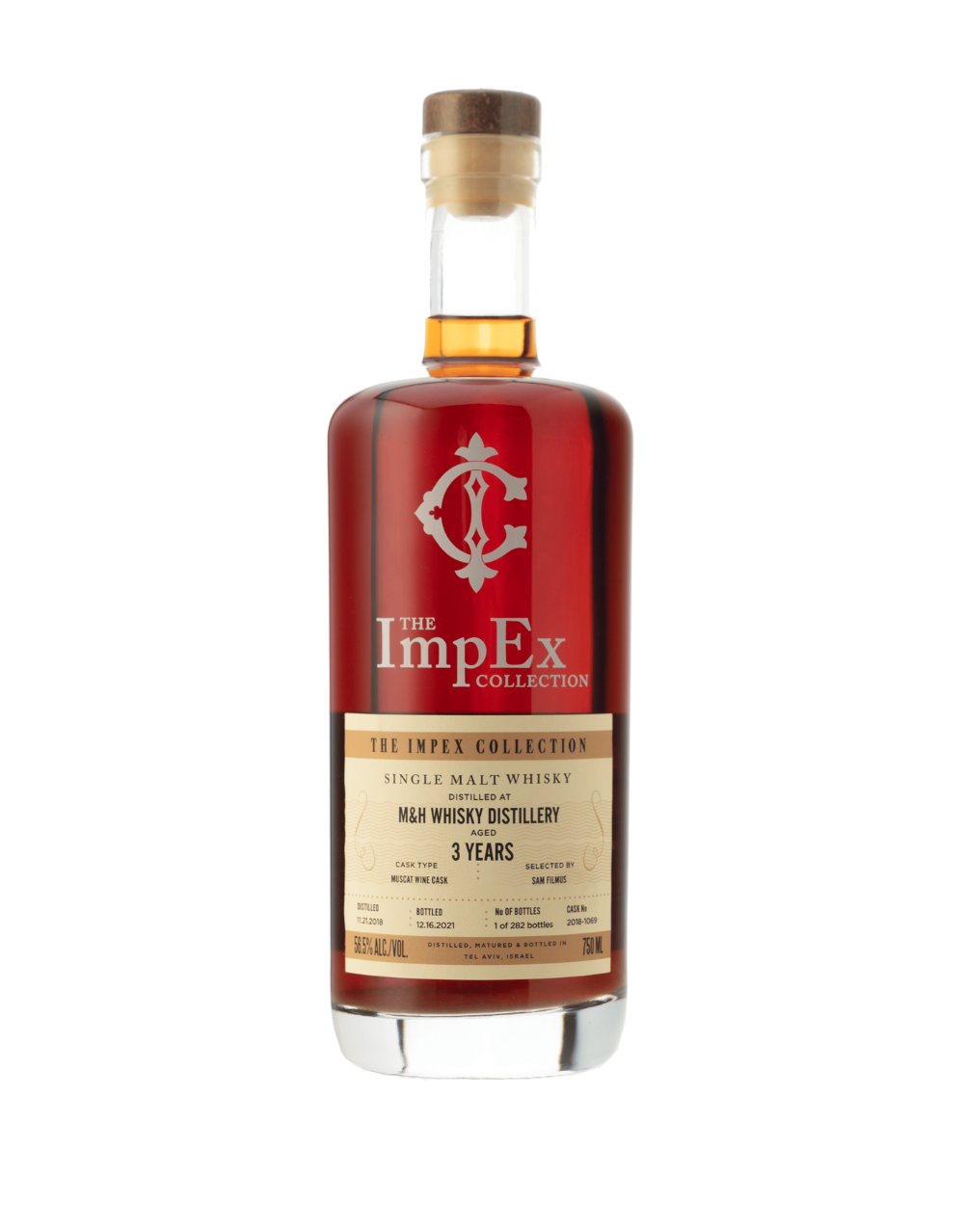 THE IMPEX COLLECTION 2018 3 YEAR OLD M&H MUSCAT WINE SINGLE CASK #2018-1069