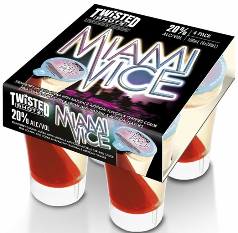 Twisted Shotz Cocktails-other Miami Vice Blend-fruits
