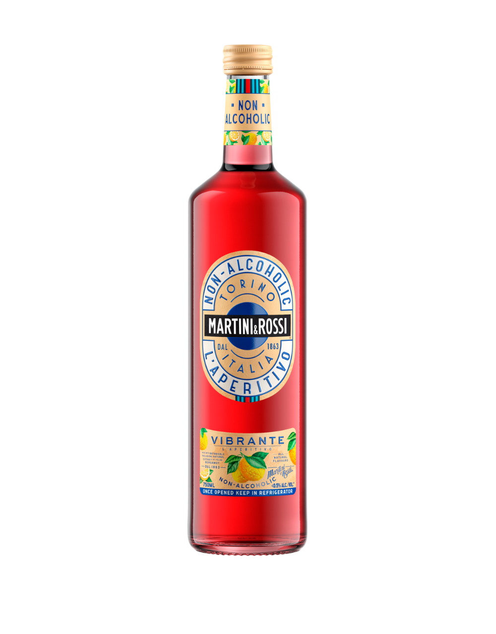 MARTINI & ROSSI VIBRANTE "NON-ALCOHOLIC" APERITIVO