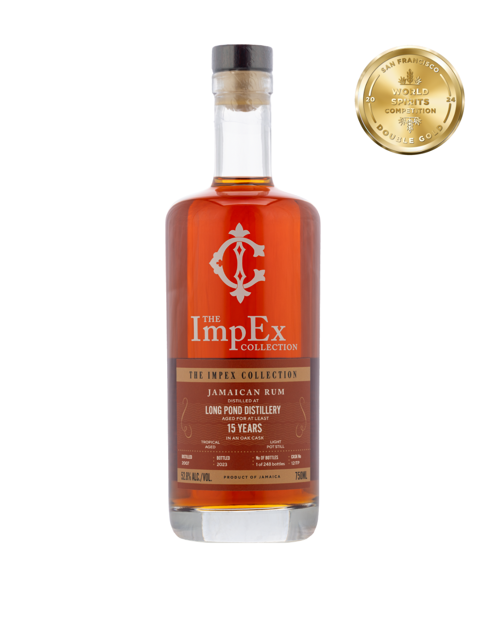 THE IMPEX COLLECTION 2007 15 YEAR OLD LONG POND RUM CASK 12 ITP RUM
